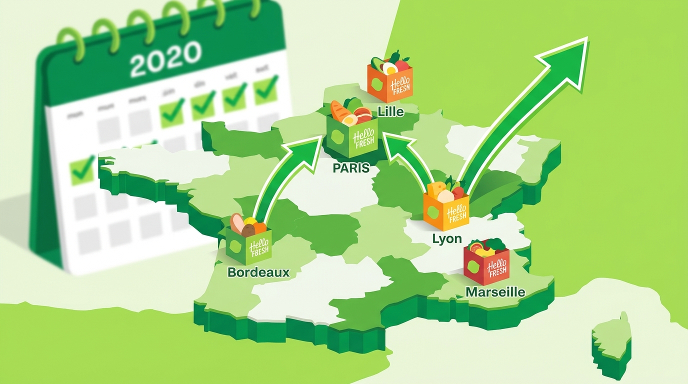 HelloFresh implantation 2020 : la conquête fulgurante décryptée