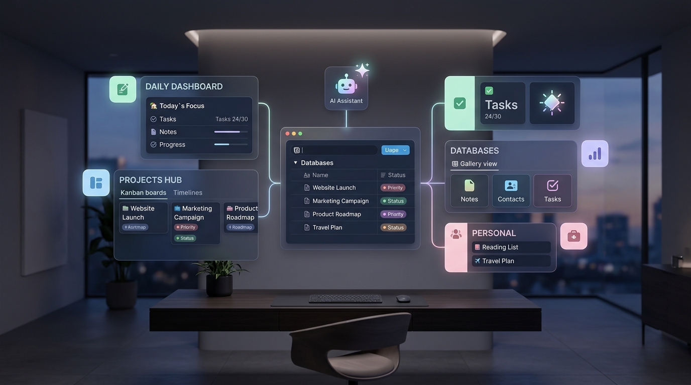 Notion app : le guide complet pour tout maîtriser en 2026
