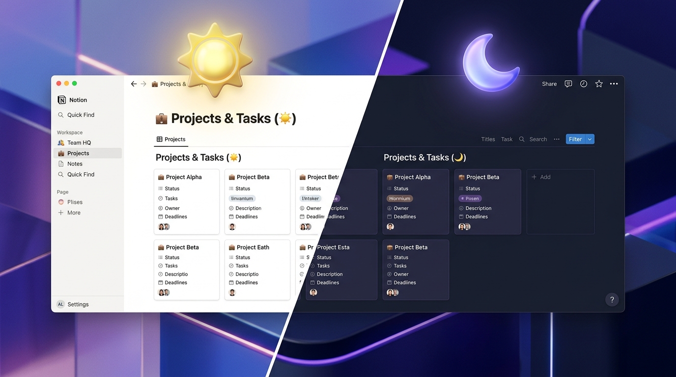 Notion dark mode : comment l'activer sur tous tes appareils